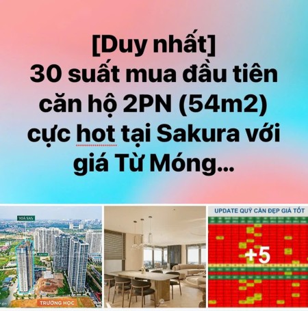 Mở bán tòa SA1, mua nhà từ móng, diện tích từ 22m² đến 82m², giá trực tiếp từ chủ đầu tư.