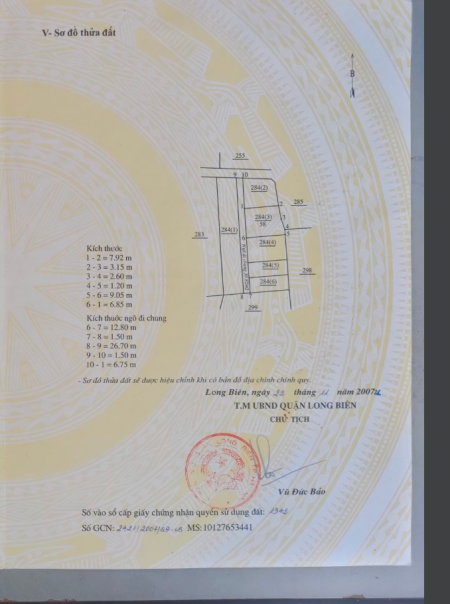 Chính chủ cần bán nhanh đất Ngô Gia Tự
