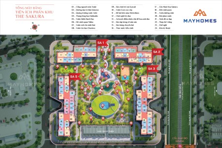 Mở bán SA1 phân khu SAKURA Toà căn hộ chuẩn Resort 5* Nhật Bản cuối cùng tại Vinhomes smart city.