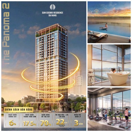 Sở hữu căn hộ 2PN dự án Sun Cosmo cao cấp tại trung tâm thành phố Đà Nẵng chỉ với 1,33 tỷ.