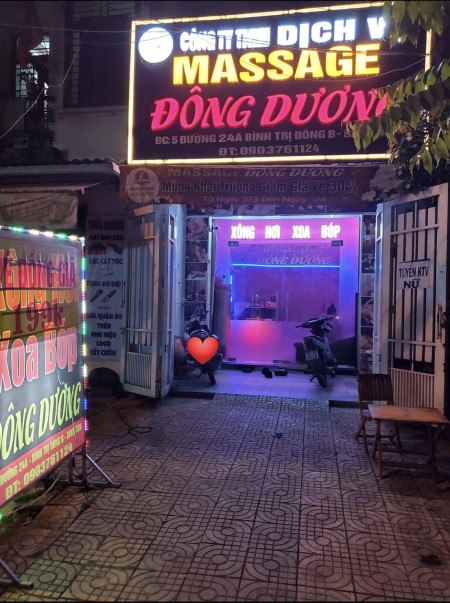 Chính chủ sang quán Massage đã hoạt động lâu năm ở Bình Tân