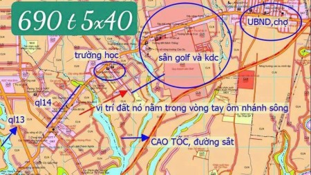 Sở hữu đất nền thị xã liền kề TTTM Chơn Thành chỉ 3,2 triệu/m2