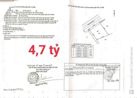 Bán 720m đất có full thổ cư Đất Bến Đình, Xã An Nhơn Tây, Dt: 719,1M2, Giá giảm 4 tỷ8