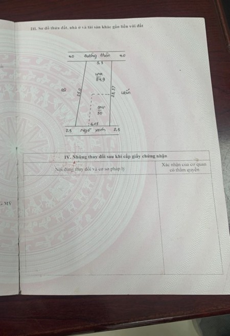 Bán 135m đất ở + Vườn tại Hoàng Văn Thụ - Chương Mỹ - HN Giá rẻ