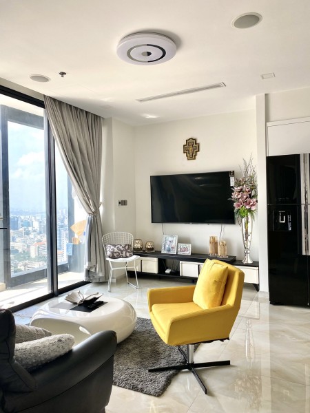 Căn hộ Vinhomes Golden River Bason 2 phòng ngủ đầy đủ nội thất - 26 tr/tháng, 78m2 view Bitexco