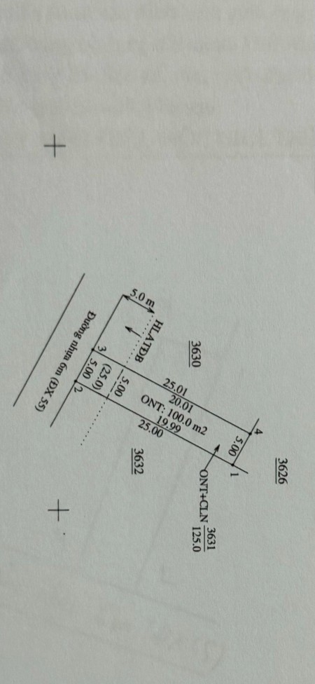 Bán đất Phú An giá rẻ diện tích 125m2 (5*25) thổ cư 100m, tiện ích