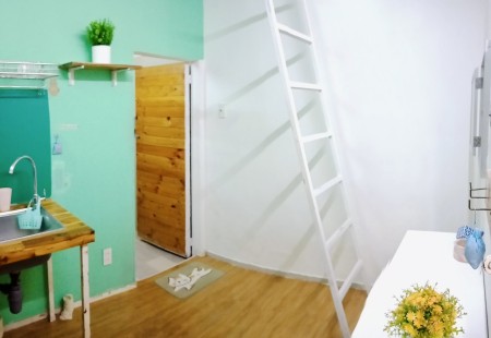 [Chu Văn An thông ra Nơ Trang Long] Phòng trọ máy lạnh, gác lửng, toilet riêng - 3.4 triệu.