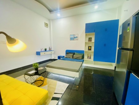 Căn hộ studio rộng rãi thoáng mát, thiết kế dễ thương hiện đại
