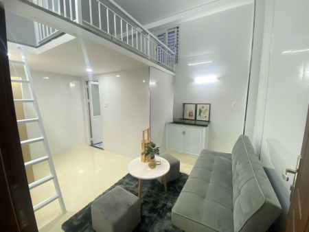Cho thuê CHDV có gác, DT 30m2, full nội thất, giá thuê 4.7 triệu/tháng