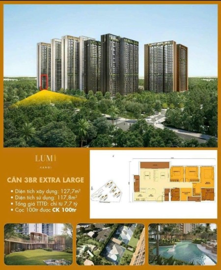 Nhận booking đặt chỗ cho dự án Lumi Hanoi
