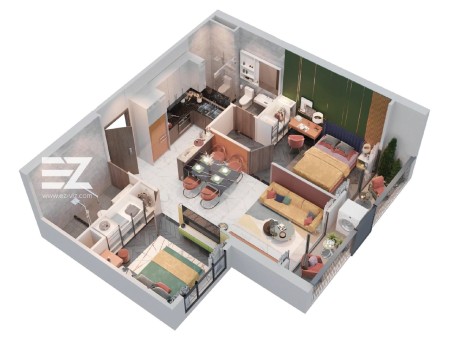 Bán căn 2PN 68m tòa GS6 hướng ĐN view bể bơi, thác nước Vinhomes Smart City chỉ 50 triệu/m2
