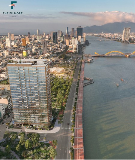 Tòa căn hộ view sông Hàn vị trí sát sông căn góc tầng 15 nội thất nhập khẩu cao cấp