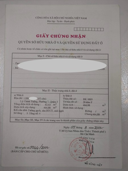 Chính chủ cần căn Hộ 139 Lý Chính Thắng Quận 3, 2PN, 1 toilet ngay trung tâm q3