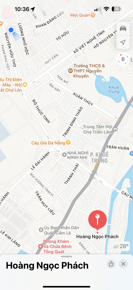 Nhà 3 tầng Hoàng Ngọc Phách, Khuê Trung, Cẩm Lệ