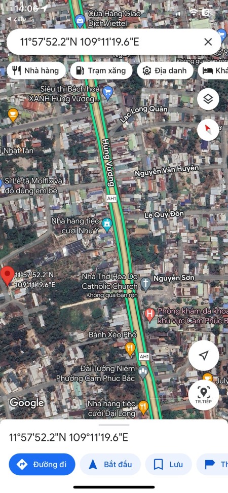 Đất thổ cư diện tích 97m2, giá 1tỷ3, vị trí đẹp, Tp. Cam Ranh