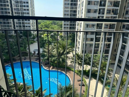 Cho thuê căn hộ 1PN+1 trực diện hồ bơi Đông Nam Full nội thất chỉ 7 triệu/tháng