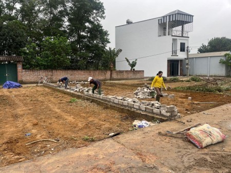 Bán lô đất chỉ 26.5tr/m2, full thổ cư, mặt tiền 6m tại thôn 2 Tân Xã, cách CNC Hoà Lạc chỉ 600m