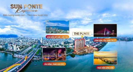 Nhận booking có hoàn lại Sun Ponte Residence tòa nhà tháp đôi đầu tiên Đà Nẵng cách cầu Rồng 200m