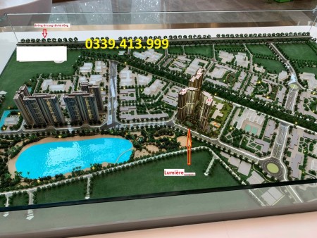 Căn 1PN Lumiere giá chỉ 2,7 tỷ. Mua đầu tư dễ dàng. Full nội thất cao cấp tại Vinhomes Smart City