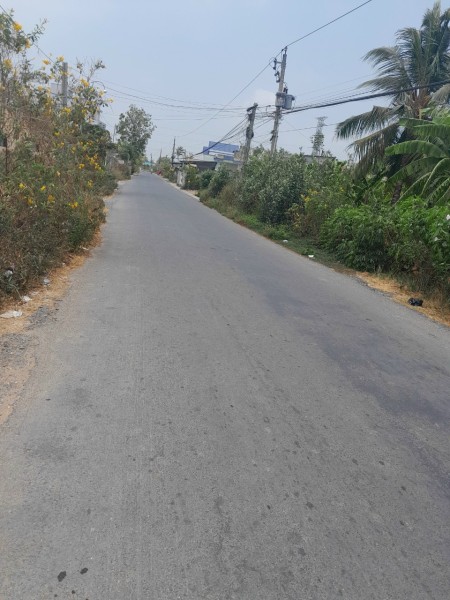 Bán đất mặt tiền đường huyện lộ nhựa tại Gò Công, Tiền Giang. 1.400m2 nở hậu, 2 mặt tiền, 2 triệu/m2
