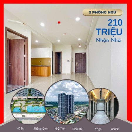 Bán căn hộ 2PN HT Pearl, 1.85 tỷ, thanh toán 180tr, nhận nhà, Làng Đại học, nhà mới, giá chủ đầu tư