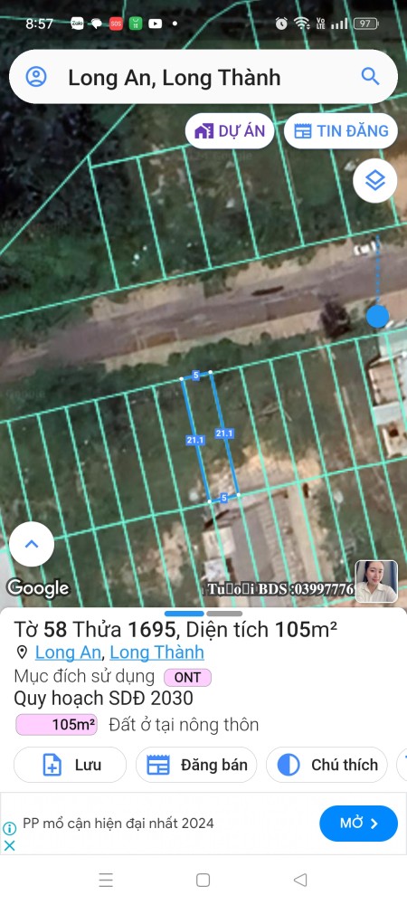 Khu dân cư An Thuận bán 105M2 đường N4 giá rẻ nhất dự án