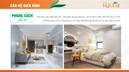 Chính Chủ Bán Căn Hộ Ricca 1 Phòng ngủ tầng cao 1,75 tỷ