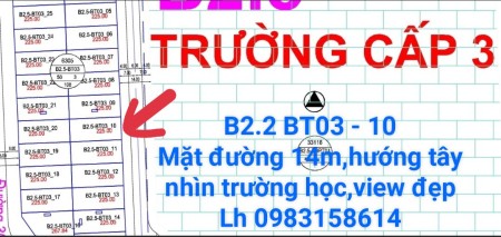Chính chủ cần bán gấp B2.5 KĐT Thanh Hà