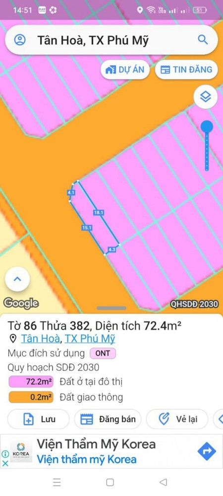 Bán đất Ql51 xã Tân Hoà, khu tái định cư Tân Hoà - Tđc Tân Hòa.