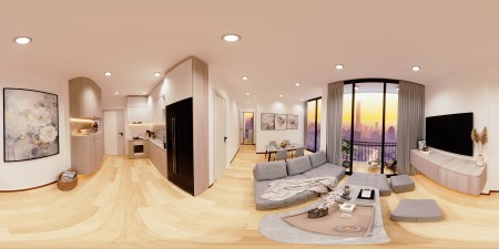 Cho thuê căn góc 2PN 2WC nội thất mới đầy đủ chỉ từ 13.5 triệu tại Vinhomes Smart City