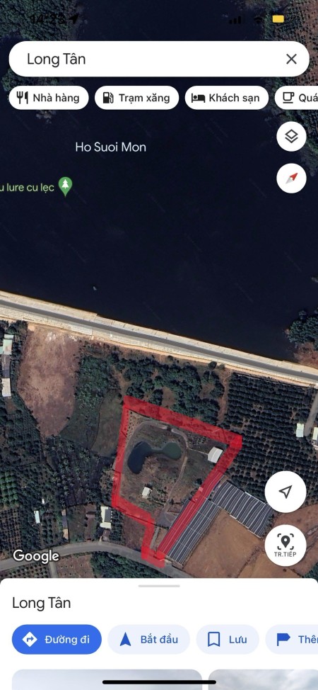 Cần bán 1,2ha đất Long Tân ngay hồ Suối Môn