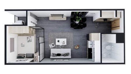 Bán Nhà Ở Xã Hội 39m2 HAPPY HOME 1ty135 1 Phòng Ngủ 1 Phòng Wc
