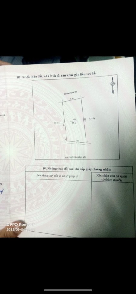 Chỉ hơn tỷ có đất Quán bàu - trung tâm Tp.Vinh