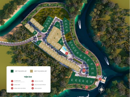 Rivera Villas ba mặt sông, sở hữu lâu dài tại trung tâm Tp. Phú Quốc