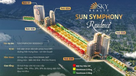Sun Symphony Residence: Booking ngay để sở hữu căn hộ mơ ước, chỉ 50tr/booking