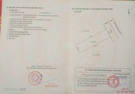 Chính chủ cần bán 89,3m2 đất, giá 2,9 tỉ tại khu TĐC Tasa thuộc P.Đông Hải 2 - Hải An – TP.Hải Phòng