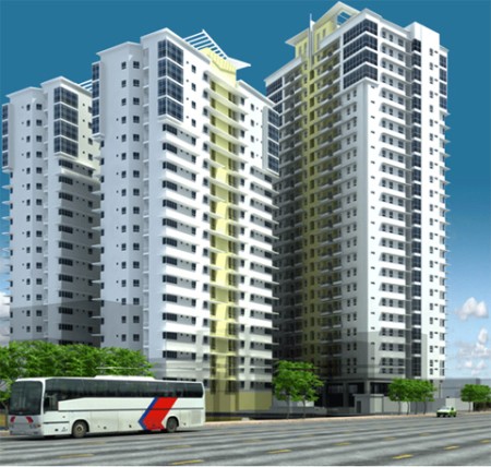 Cần Cho thuê căn hộ An Phú Lô A Quận 6, Dt : 90 m2, 2PN, 2WC, Giá : 9 tr/th,