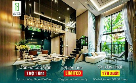 Chỉ 120 triệu có ngay căn hộ thông minh, bàn giao full nội thất, chiếc khấu cao