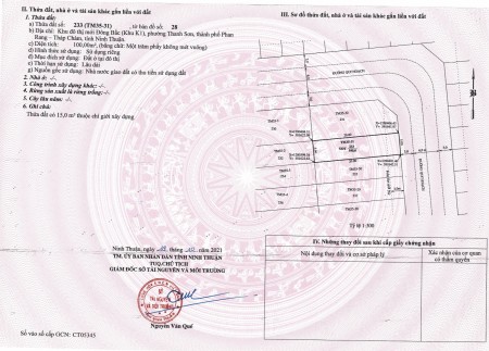Đất trung tâm thành phố K1, thành phố Phan Rang - Tháp Chàm, Ninh Thuận