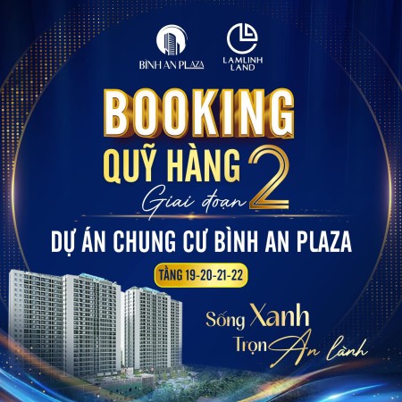Mở bán đợt 2 chung cư Bình An Plaza, TP Thanh Hóa, giá chỉ từ (1.000.000.000 đến 1.600.000.000).