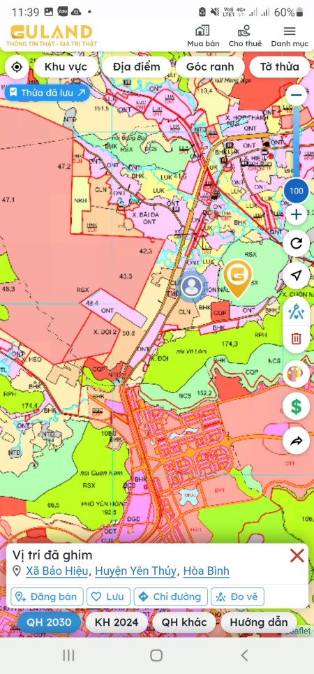 CTCP TẬP ĐOÀN RICH LAND vừa mở bán bảng KCN BẢO HIỆU- YÊN THỦY- HÒA BÌNH giá chỉ từ 1XX - 2XX 1 nền.