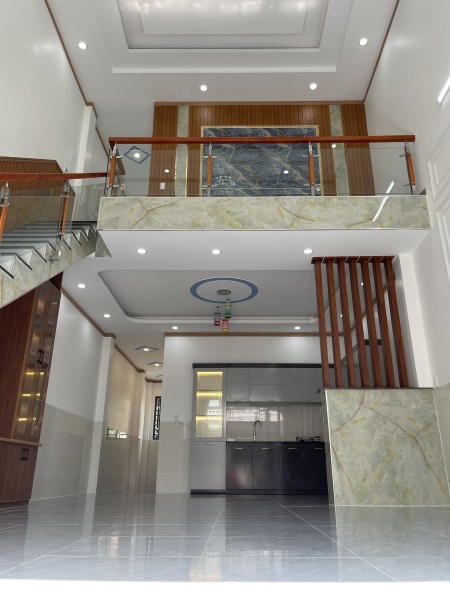 Bán nhà mới hoàn thiện chợ trảng dài vô chỉ 3 phút, gác lửng hiện đại 1 trệt 1 lầu, bảo hành 2 năm