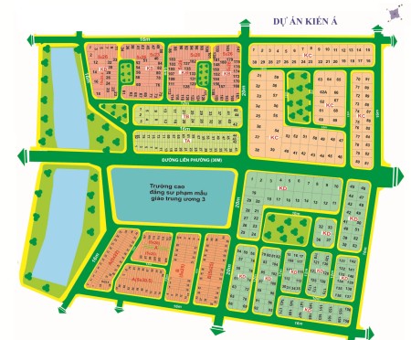 Bán đất kdc Kiến Á sổ riêng chính chủ 10m x 20m giá rẻ 57 tr/m2