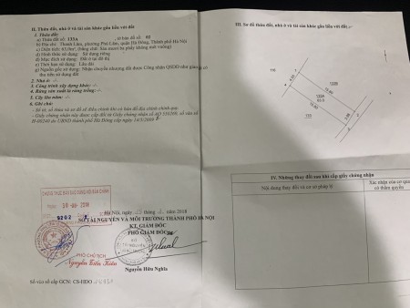 Bán Nhà Cấp 4, DT63m2 Lô Góc 2 Mặt Thoáng Tại Tổ 1 Thanh Lãm, Phú Lãm, Hà Đông