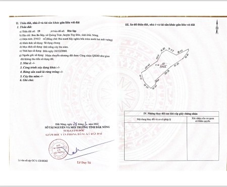 Chính chủ cần bán đất 2,7ha xã Quảng Trực, huyện Tuy Đức, tỉnh Đăk Nông