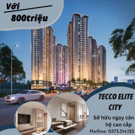 SIÊU PHẨM ĐẦU TƯ TECCO ELITE CITY! CHỈ TỪ 800TR SỞ HỮU NGAY CĂN HỘ CAO CẤP; TỶ SUẤT SINH LỜI CAO