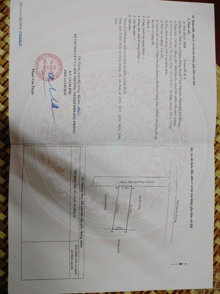 Bán đất xã Hoàng Động khu công nghiệp nam cầu Kiền