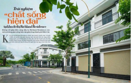 Bán đất nền dự án Richland Residence chỉ với 320 tr, ngân hàng hỗ trợ 70% ân hạn gốc 24th LS 4,8%