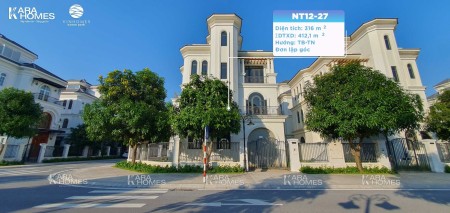 Biệt thự đơn lập góc Ngọc Trai tại Vinhomes Gia Lâm 316m2