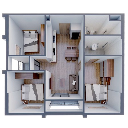 Căn hộ WEST SKY - Kiến tạo tương lai, 66/72 m², 3 PN rộng rãi, thoáng mát
